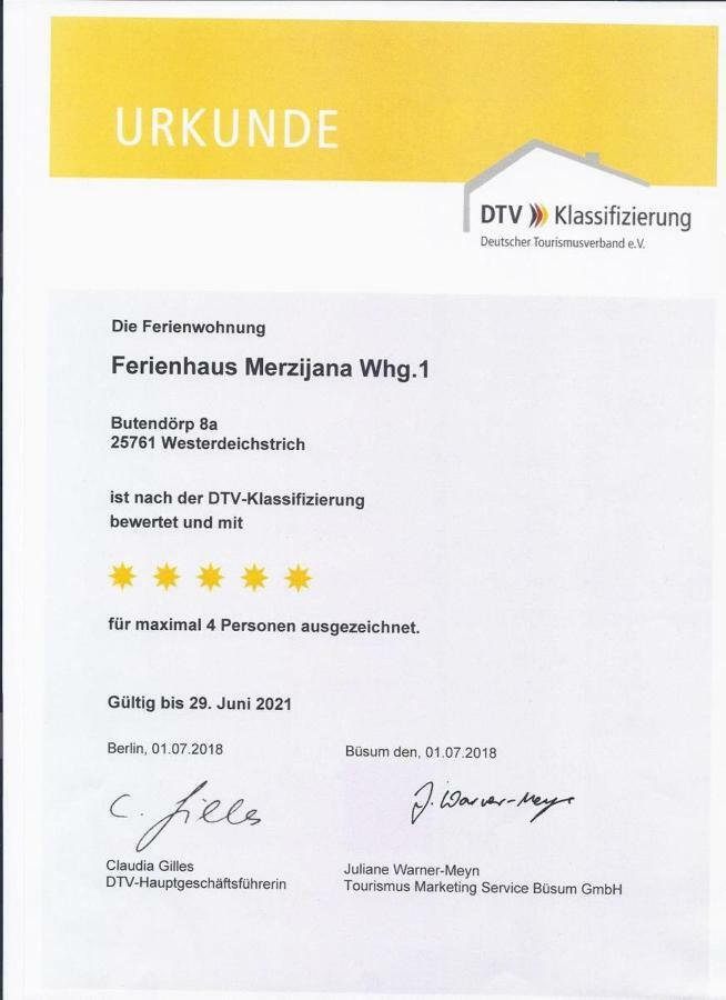 Ferienhaus Merzijana Busum Exterior photo